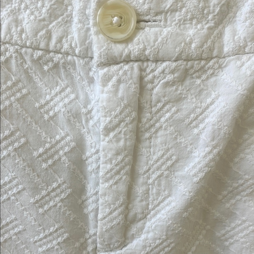 Banana Republic size 2 white textured shorts - Picture 5 of 9